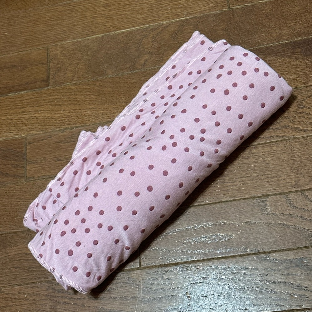 Kate Quinn Pink Polka Dot Bamboo Blanket